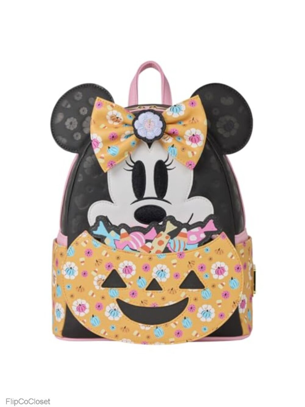 Loungefly Disney Minnie Mouse Pumpkin Mini Backpack Faux Leather